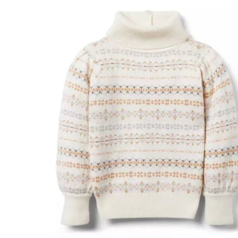 Janie and Jack 100048066 The Fair Isle Turtleneck Sweater 12-18months NWT